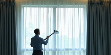Commercial curtain stain removal service guanaba hotels offices restaurants